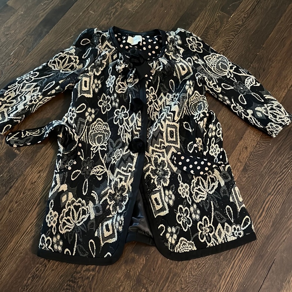Hanii Y Embroidered Fall Pea Coat 44